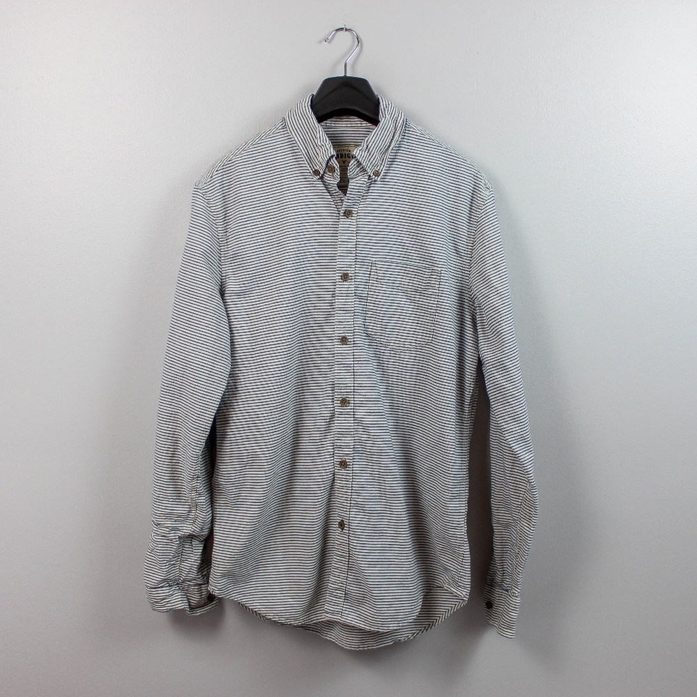 American Eagle Striped Button Up - Medium
